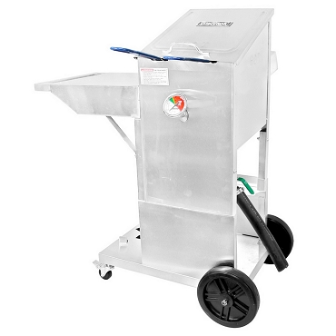 4 Gallon Stainless Steel Bayou Fryer with Cart