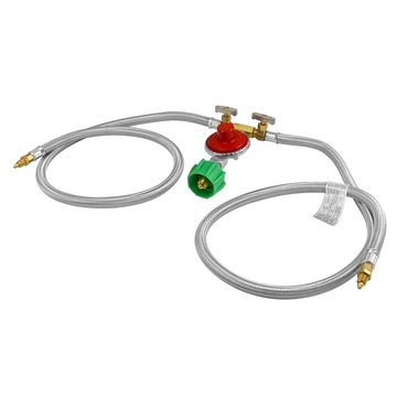 Bayou Classic S.S Dual Hose Propane Regulator Kit