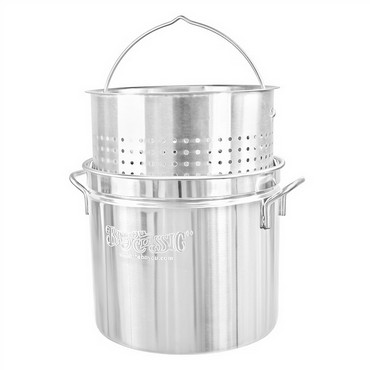 Bayou Classic | 24 Qt. SS Stock Pot with Basket
