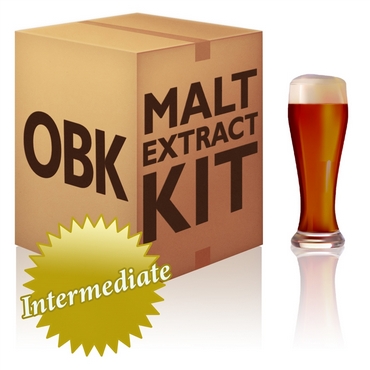 American Amber Ale - 3.25 US Gallon Malt Extract Homebrew Recipe Kit with Specialty Grains